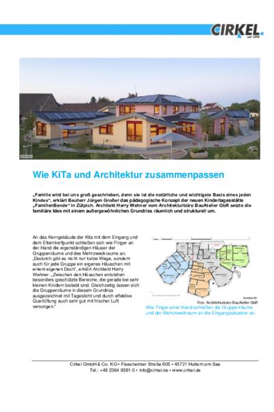 Wie KiTa und Architektur zusammenpassen