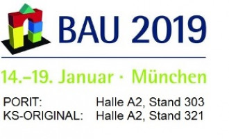 Bau 2019 in München - Wir sind mit KS* und PORIT auch wieder vertreten