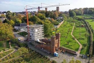 Wiederaufbau des mittelalterlichen Weiertores in Zülpich mit PORIT-Porenbeton