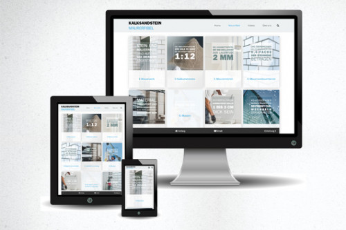 Die neue Online-Anwendung www.ks-maurerfibel.de wurde im Prinzip „mobile first“ entwickelt. Durch die responsive Programmierung passt sich die Seite aber auch automatisch allen anderen Bildschirmgrößen an.